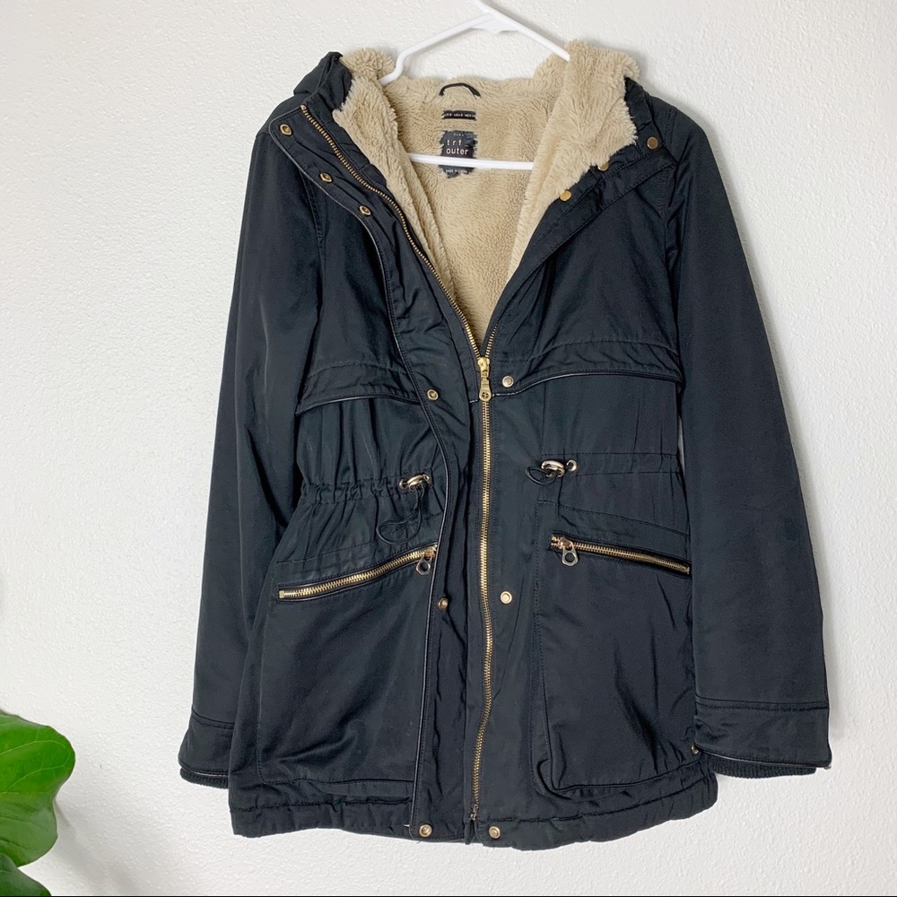 Zara Fur Parka Jacket